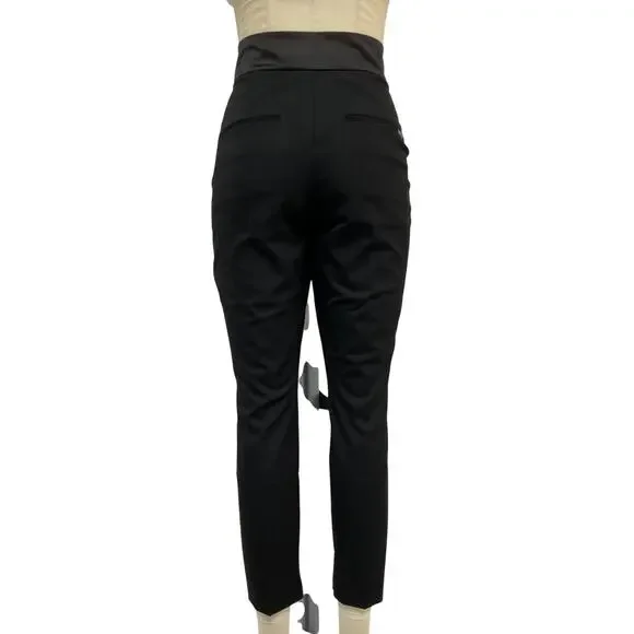 Allsaints Tailored Black Ember Trousers Size 6 - Picture 3 of 5